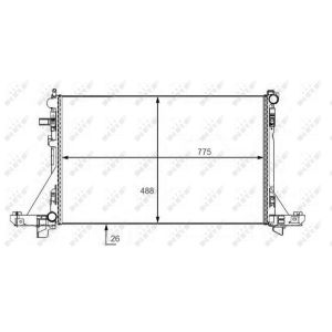 Radiator, motorkoeling NRF 58481