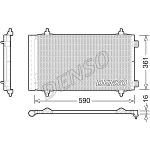 Condensador, aire acondicionado DENSO DCN21018