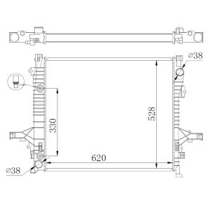 Kühler, Motorkühlung NRF 550019