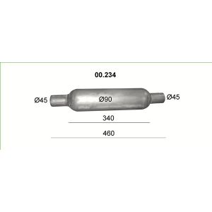 Endschalldämpfer 4MAX 0219-01-00234