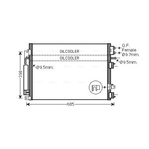 Kondensator, Klimaanlage AVA COOLING CR5123D