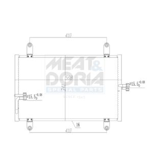 Kondensator, Klimaanlage MEAT & DORIA 991237