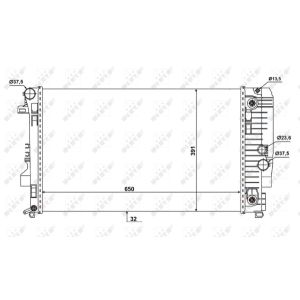 Radiador, refrigeración de motor NRF 58440