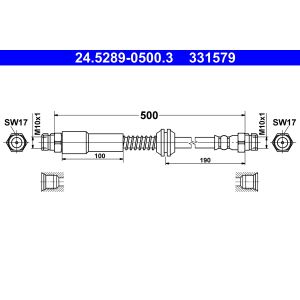 Bremsschlauch ATE 24.5289-0500.3