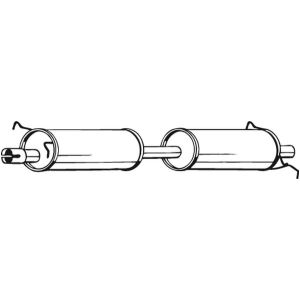 Silenziatore centrale BOSAL 280-049