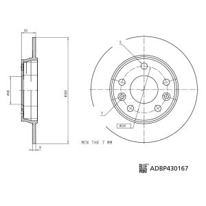 Bremsscheibe BLUE PRINT ADBP430167