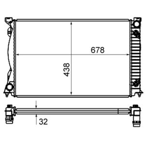 Arrefecedor do motor MAHLE CR 830 000S