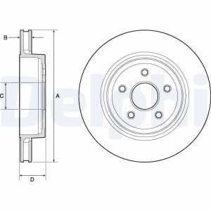 Disco de freno DELPHI BG9170C
