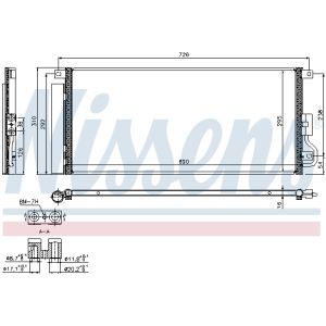 Condensador, aire acondicionado NISSENS 940390