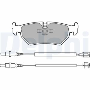 Bremsbelagsatz DELPHI LP910, Hinten