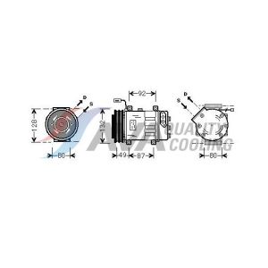 Ilmastointilaitteen kompressori  HIGHWAY AUTOMOTIVE 45045002HW