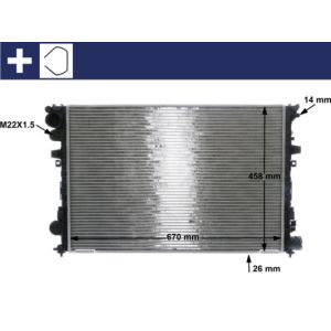Raffreddatore motore MAHLE CR 587 000S