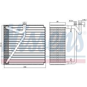 Verdampfer, Klimaanlage NISSENS NIS 92345