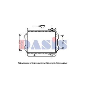 Radiador, arrefecimento do motor AKS DASIS 320030N