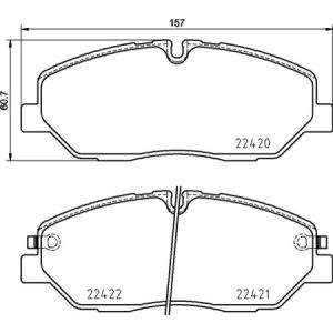 Bremsbelagsatz, Scheibenbremse BREMBO P 30 090