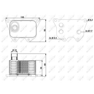 Ölkühler, Motoröl NRF 31173