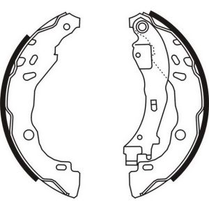 Conjunto, sapatas de travão ABE C0C020ABE