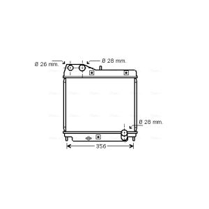 Motorradiateur  AVA COOLING HD2178