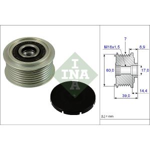 Generator vrijloop INA 535 0245 10