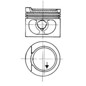 Piston KOLBENSCHMIDT 93872620