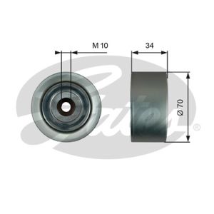 Polea tensora/guía, correa trapezoidal GATES T36742