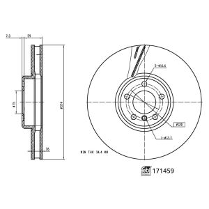 DoppelDisco de travão FEBI BILSTEIN 171459