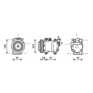 Compressor, ar condicionado AVA COOLING DNK344