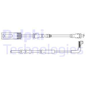 Warnkontakt, Bremsbelagverschleiß DELPHI LZ0289