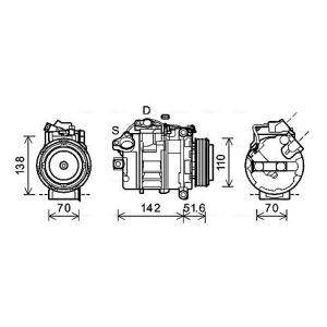 Compressor, ar condicionado AVA COOLING BWAK427