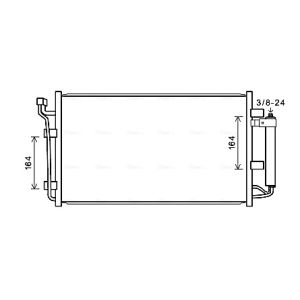 Kondensator, Klimaanlage AVA COOLING DN5387D