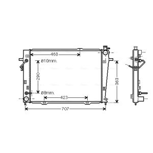 Arrefecedor do motor AVA COOLING HY2167