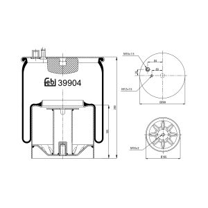 Fole, suspensão pneumática FEBI BILSTEIN 39904