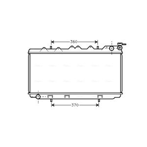 Motorradiateur  AVA COOLING DN2114