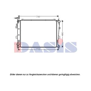Arrefecedor do motor AKS DASIS 510096N