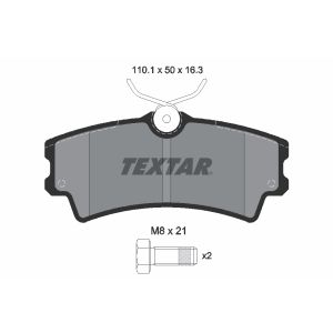 Bremsbelagsatz TEXTAR 2430201, Vorne