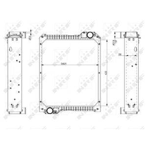 Radiator, motorkoeling NRF 54075