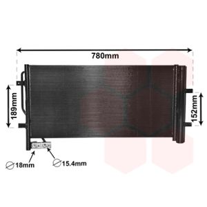 Condenseur (climatisation) VAN WEZEL 03005382