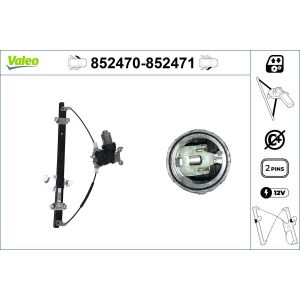 Regulador de janelas VALEO 852470