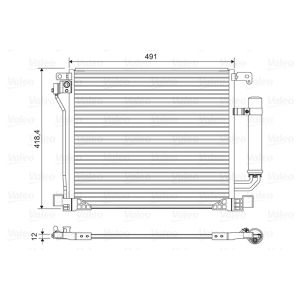 Kondensator, Klimaanlage VALEO 822587