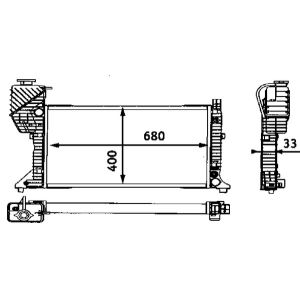 Arrefecedor do motor MAHLE CR 667 000S