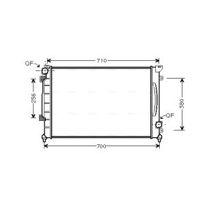 Motorradiateur  AVA COOLING AI2139