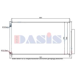 A/C-kondensor AKS DASIS 102036N