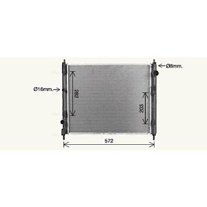 Arrefecedor do motor AVA COOLING DN2477