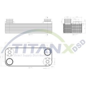 Arrefecedor de óleo, óleo do motor TITANX OX509002