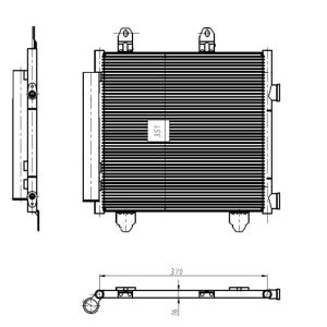 Condensor, airconditioning EASY FIT NRF 350445