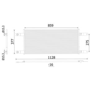 Kondensator, Klimaanlage MAHLE AC 1034 000S