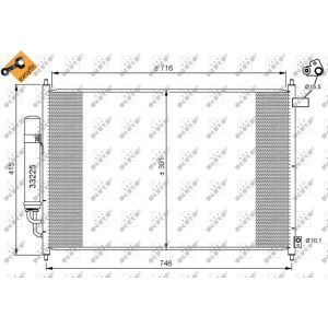 Condensador, aire acondicionado EASY FIT NRF 35866