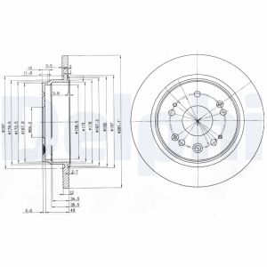 Disco de freno DELPHI BG3797