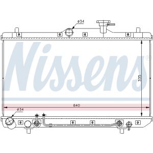 Kühler, Motorkühlung NISSENS 67023