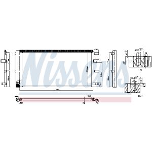 Condensator, airconditioning EERSTE BEVESTIGING & CORROSIEBESCHERMING & STICKSTOFF VULLING NISSENS 940829